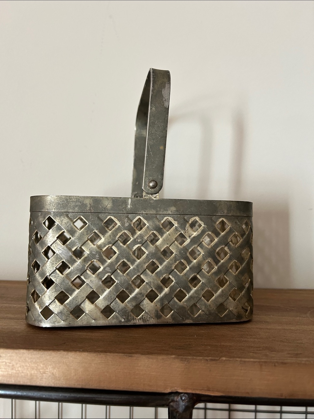 Brass Basket with Handle